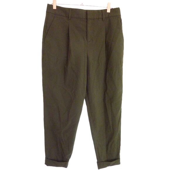 Banana Republic Strait Leg Size 6 Pants Olive Green - Picture 1 of 8